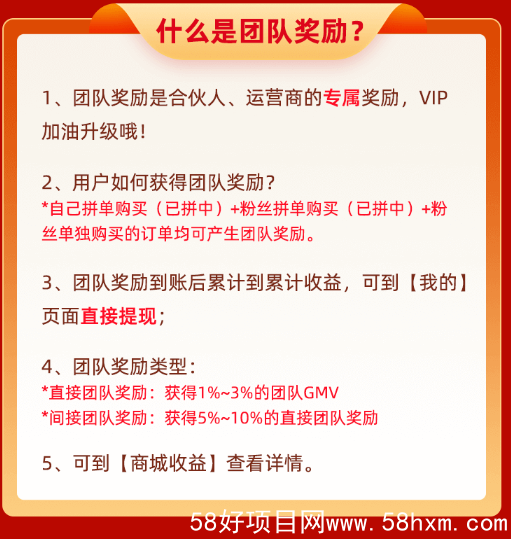 团队收益