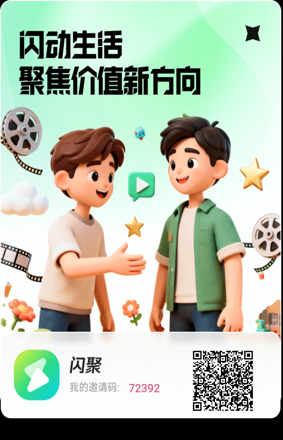 【闪聚客】零撸玩法，广告赚，保底收益高，团队模式，