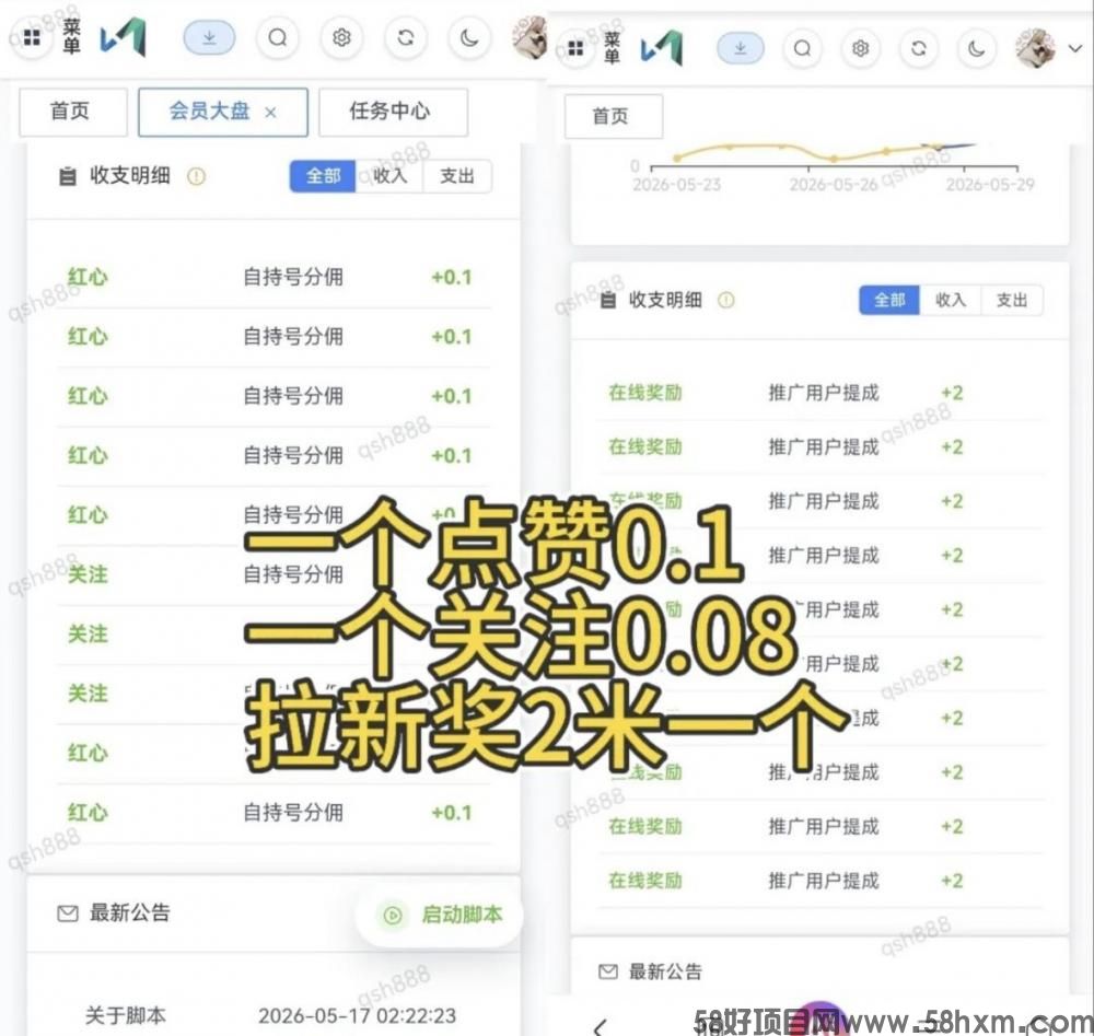 发财稳定视频号小红书点赞，全网最稳定绿色的项目，完全自动了