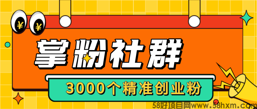 【掌粉社群】进群链接3000+精准付费人脉，转化率非常高！