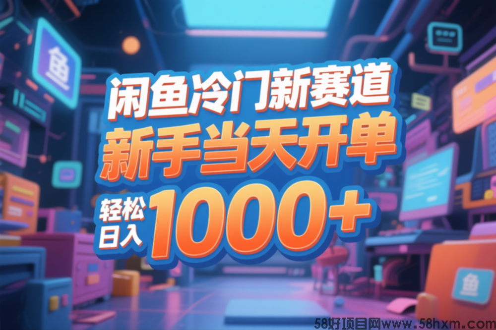 闲鱼冷门新赛道，新手当天开单，轻松日入1000+