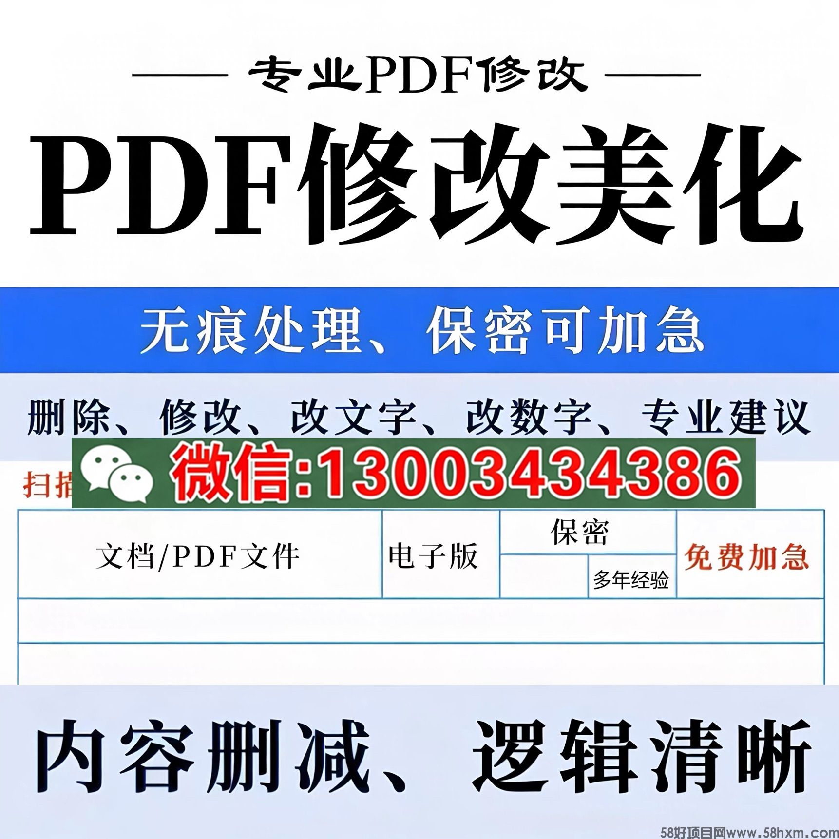 PDF修改术与征信背调的前后对比检查步骤
